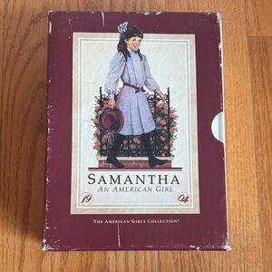American Girl Samantha Doll Box - Burgundy and Cream